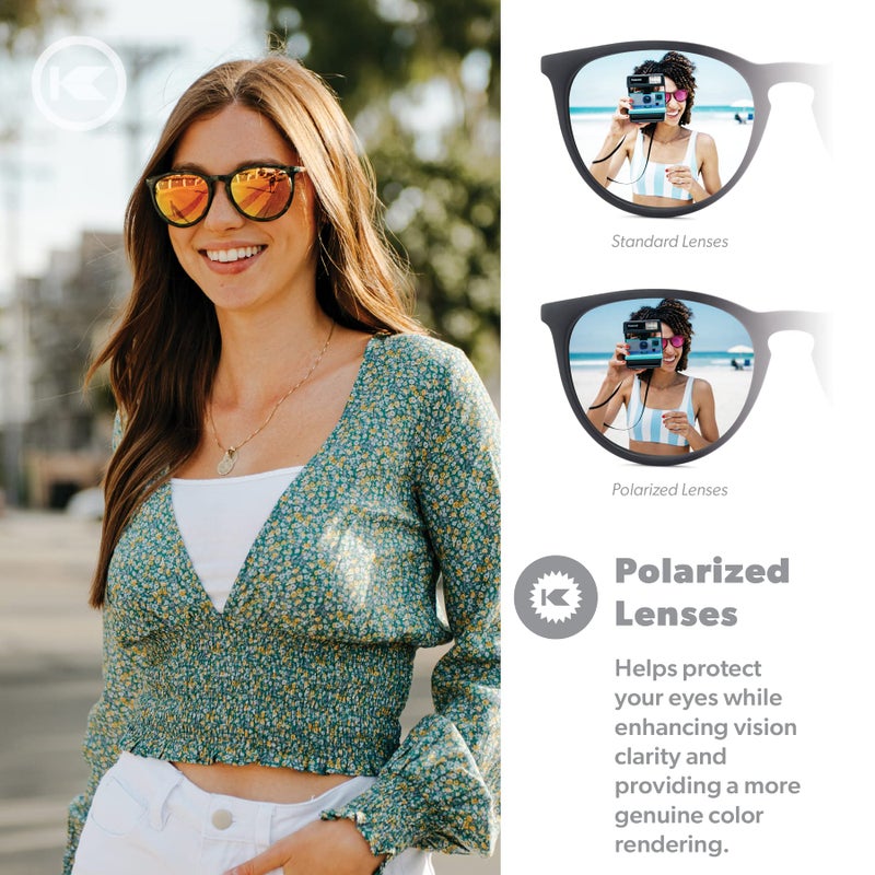 Knockaround Mary Janes Polarized Sunglasses for Women & Men - Round Sunglasses - UV400 Protection - Image 4